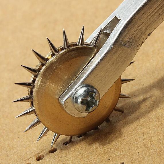 

leather craft over stitching wheel alat pembuat tanda sobek porporasi