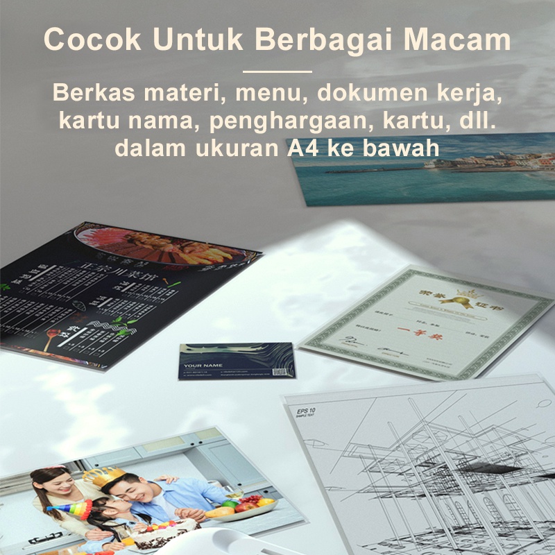 Deli Mesin Laminating A4 Folio Mesin Laminasi Garansi 1 Tahun Pemanasan Awal Quik Umpan Otomatis Laminator