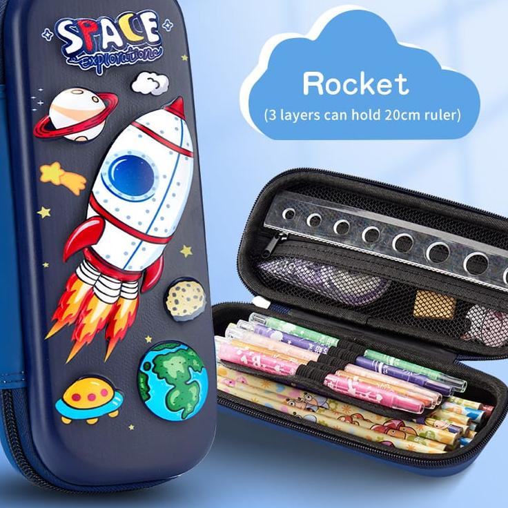 

Lebih Irit Kotak Pensil Astronot Tempat pensil galaxy ufo stronot 6D timbul tempat pensil anak laki laki dosgrip kado ultah anak cowo