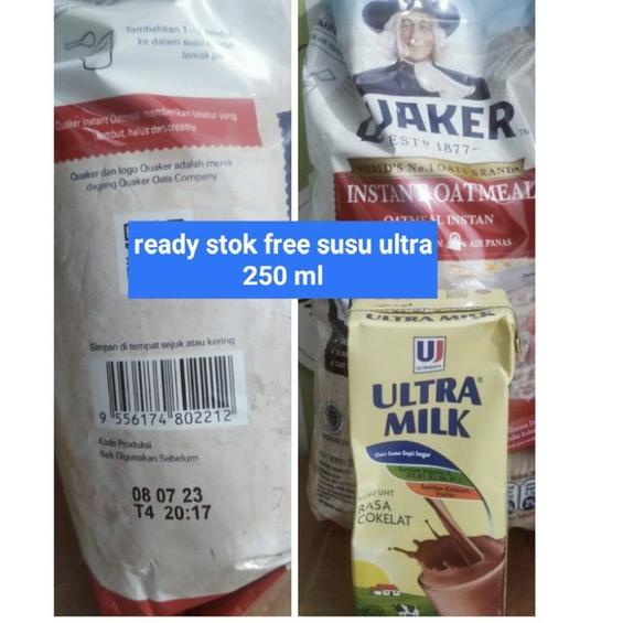 

Special Edition.. Quaker Oats Instant Outmeal 800 gr exp Maret 2024 P9C