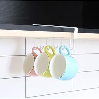 Hook Gelas Rak Besi Gantungan Cup Pantry Ambalan Kait Serbaguna Cantolan