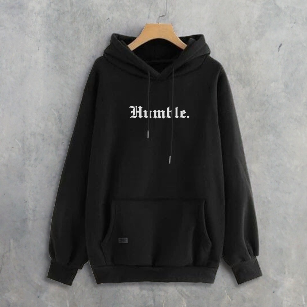 Parisdivarious Sweater Hoodie Jemper Humble Bahan Fleece Size S - XXL (Pria &amp; Wanita)