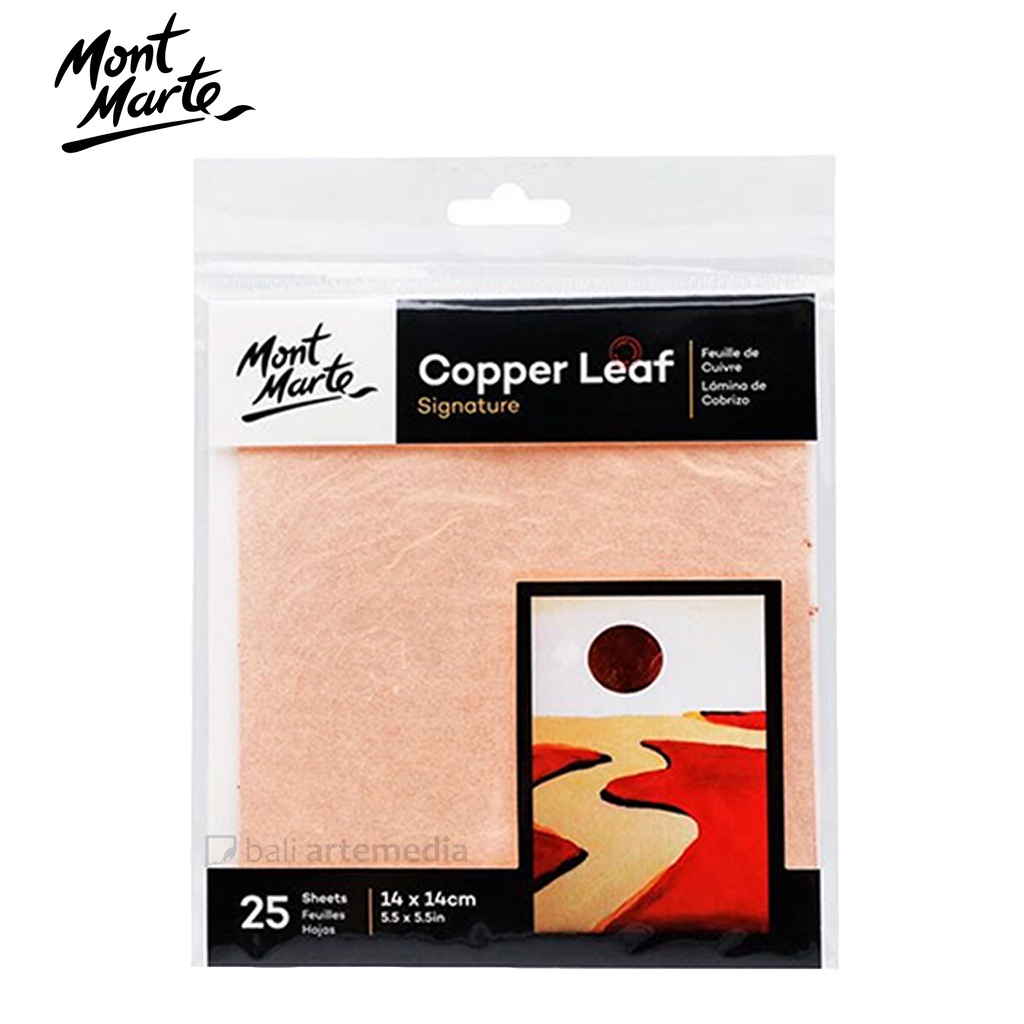 

Mont Marte - Imitation Copper Leaf 14x14cm 25 Sheets