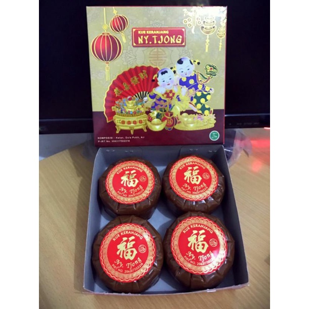

Kue Keranjang Ny Tjong 1 Kg Isi 4 Pcs + Kotak Dodol Cina Kue China 036