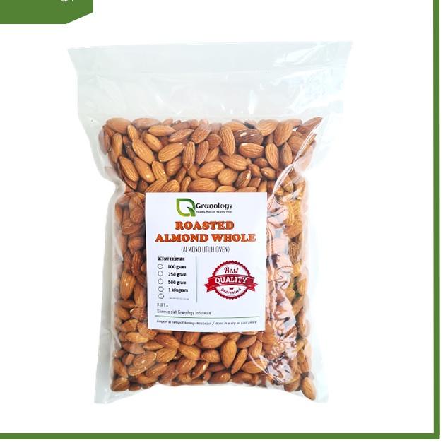 

[KODE EIIRP] Roasted Almond Whole / Almond Utuh Panggang / Almond Panggang (1 Kilogram) by Granology