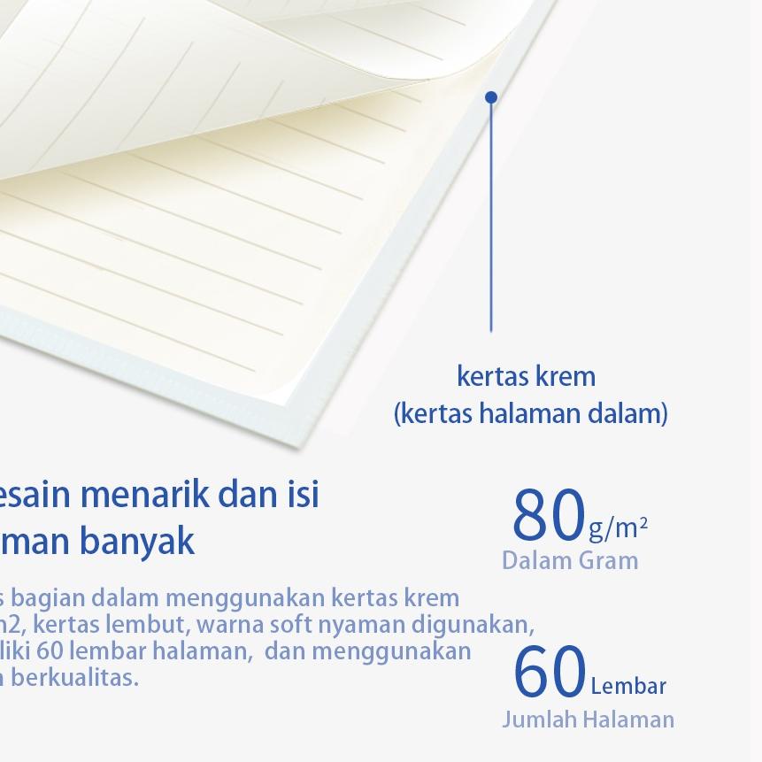 

■■■ Deli Buku Vivid Lose Leaf Binder A5/B5 60 Halaman Warna Pastel QHA560 QHB560