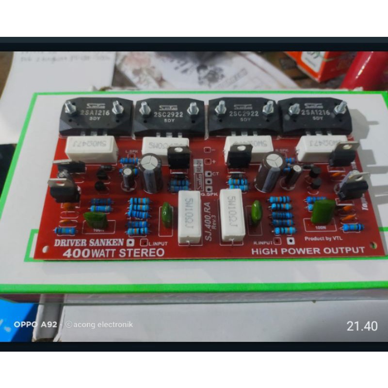 kit drever power 400watt streo plus sanken