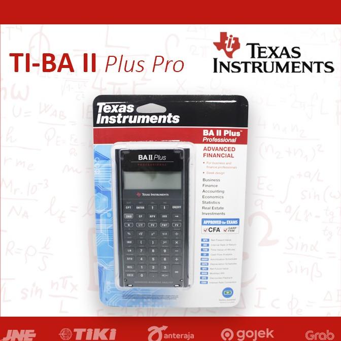 

Texas Instruments Ba Ii Plus Professional Financial Calculator