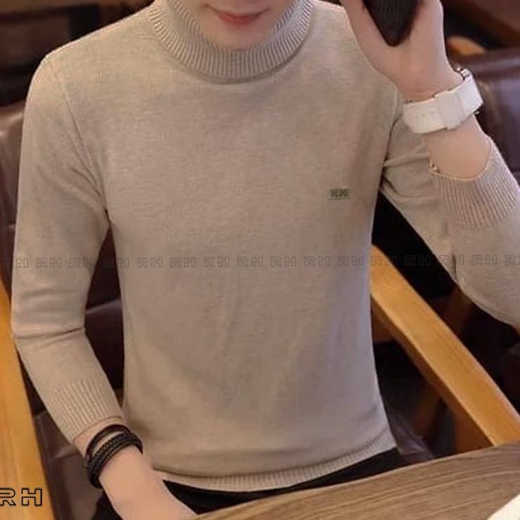 ((S-7-6 »> Baju rajut kerah tinggi/sweater rajut turtleneck pria/switer turtle neck/switer kerah tin