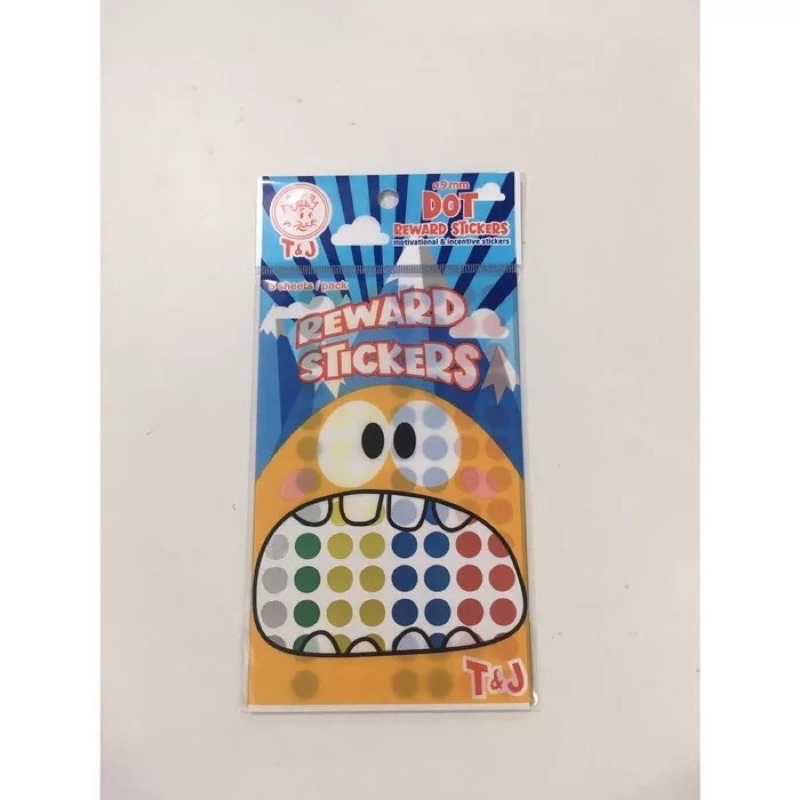 

KERTAS STICKERS/REWARD STICKERS T&J DOT 13MM