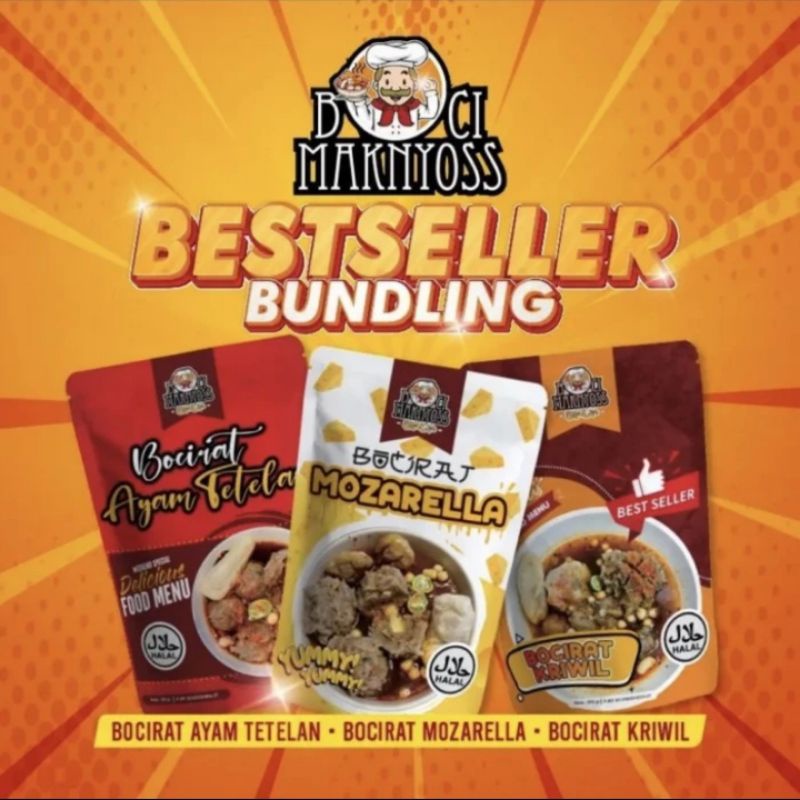 

PAKET BUNDLING BESTSELLER (Bocirat tetelan, Bocirat mozarella, Bocirat kriwil)