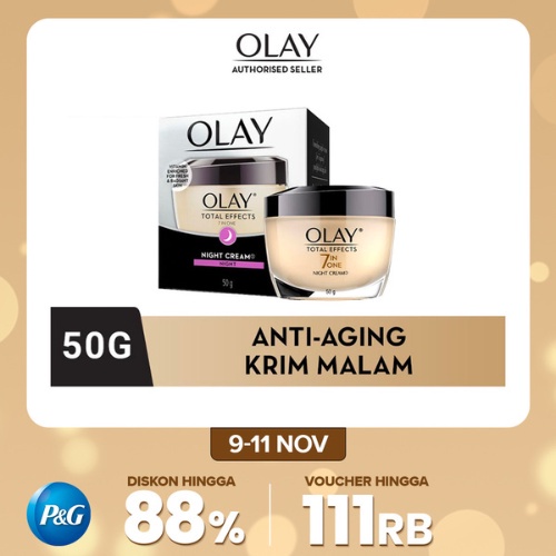 Olay Total Effects 7in1 Niacinamide Night Cream Skincare Antiaging 50g