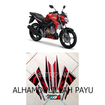 STRIPING YAMAHA VIXION R ADVANCE MERAH 2017 STIKER LIS STANDAR ORI POLET