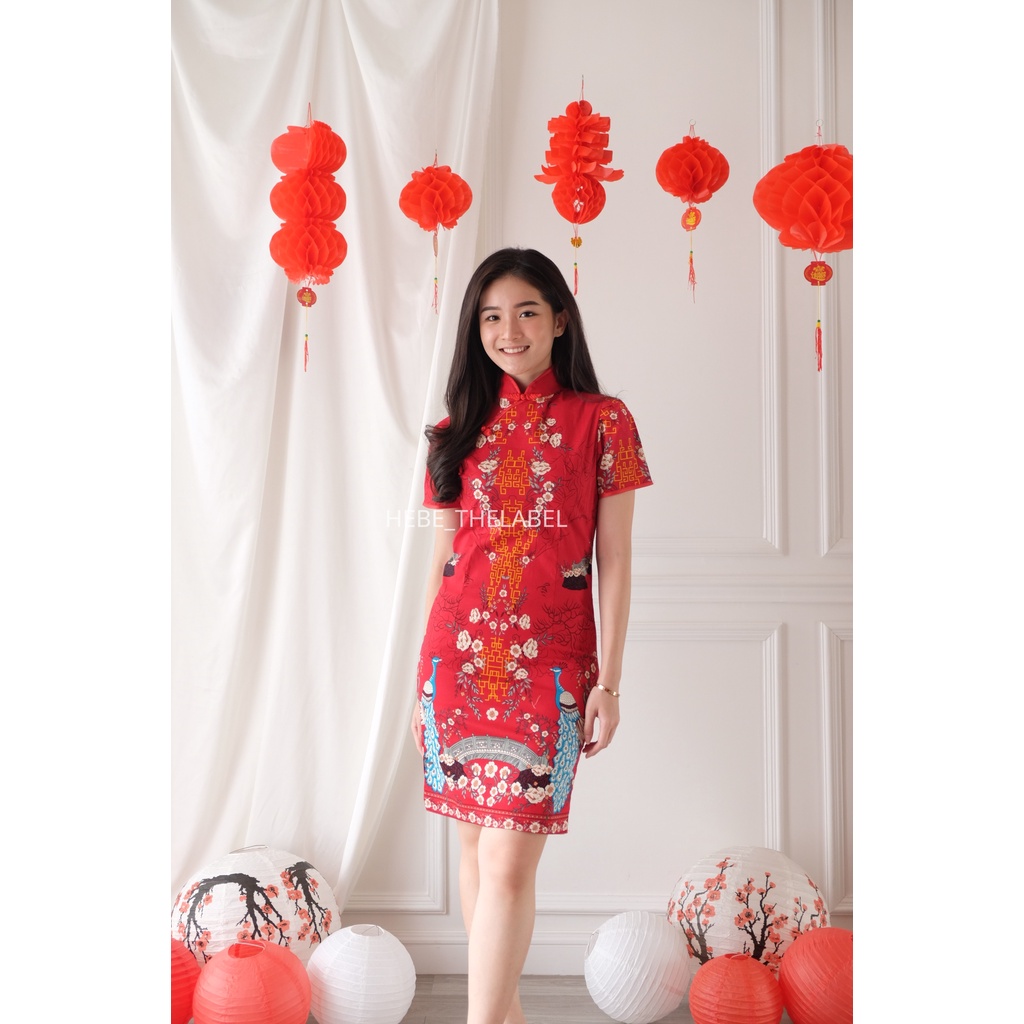 Su-Ho Batik Cheongsam Chinese New Year - Pakaian Wanita