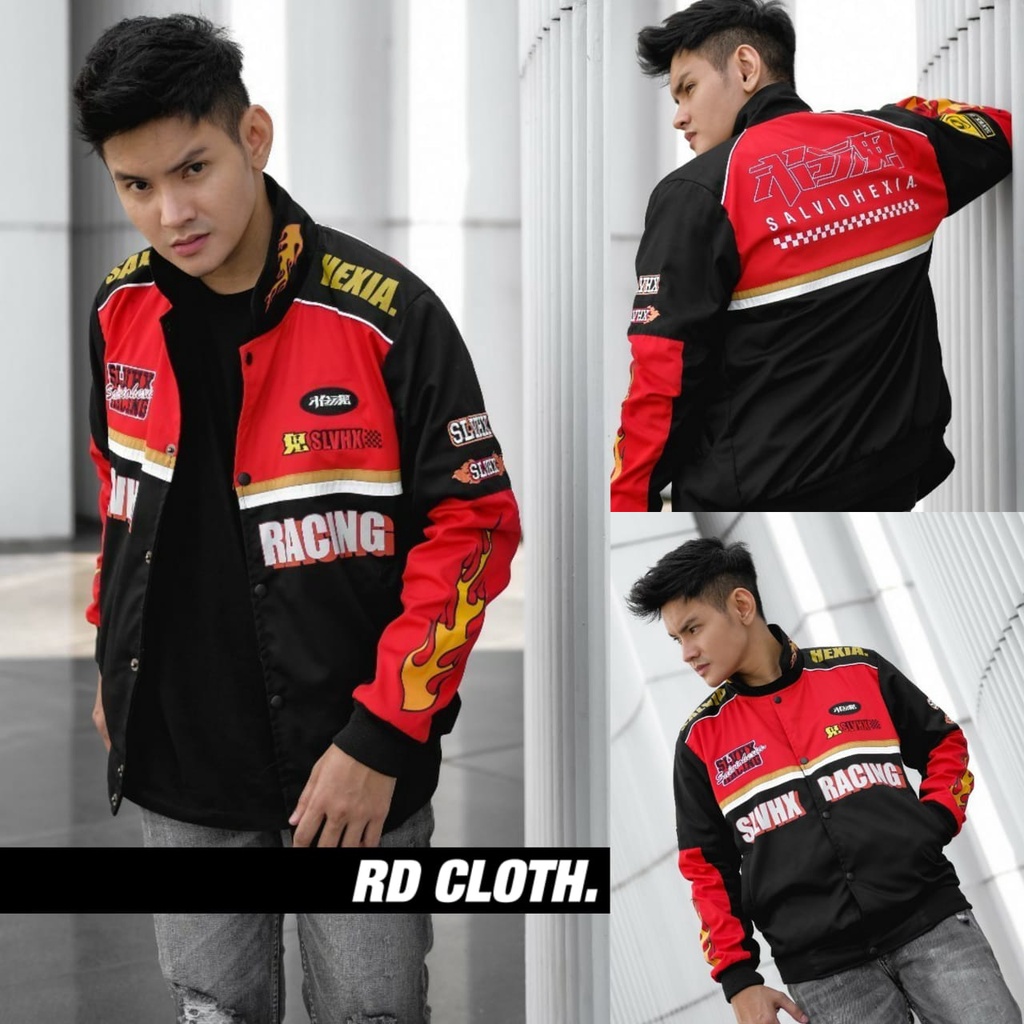 NASCAR JACKET - SALVIO HEXIA (BLACK GREY)