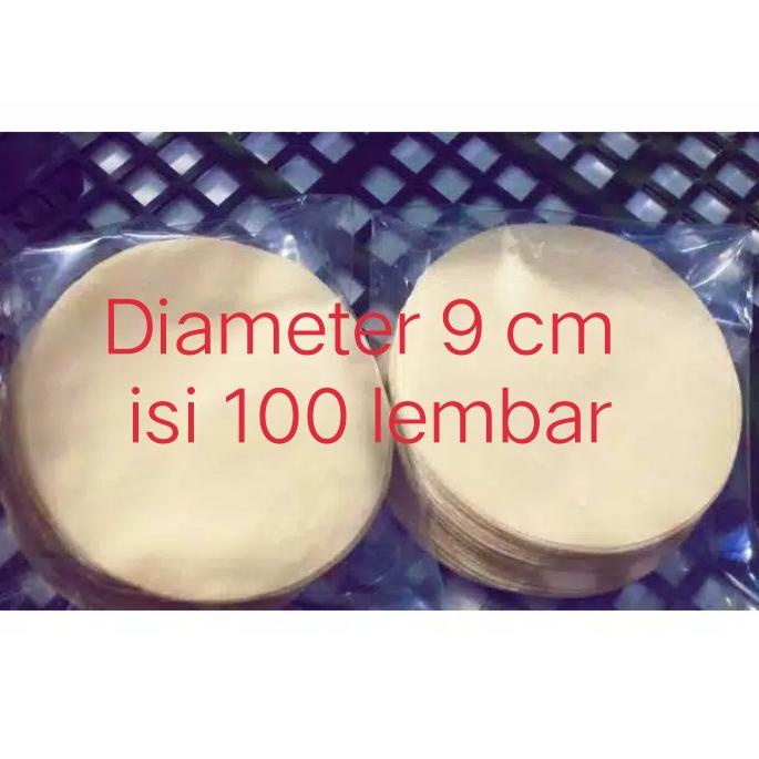

[KODE PRODUK H6LWW6237] Kulit dimsum,ukuran 9 cm ,100 lembar/ pack