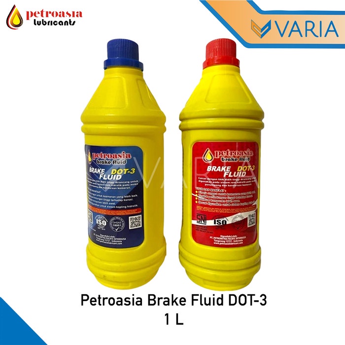 Petroasia Brake Fluid DOT-3 1 L Oli Minyak Cairan Rem Motor Mobil