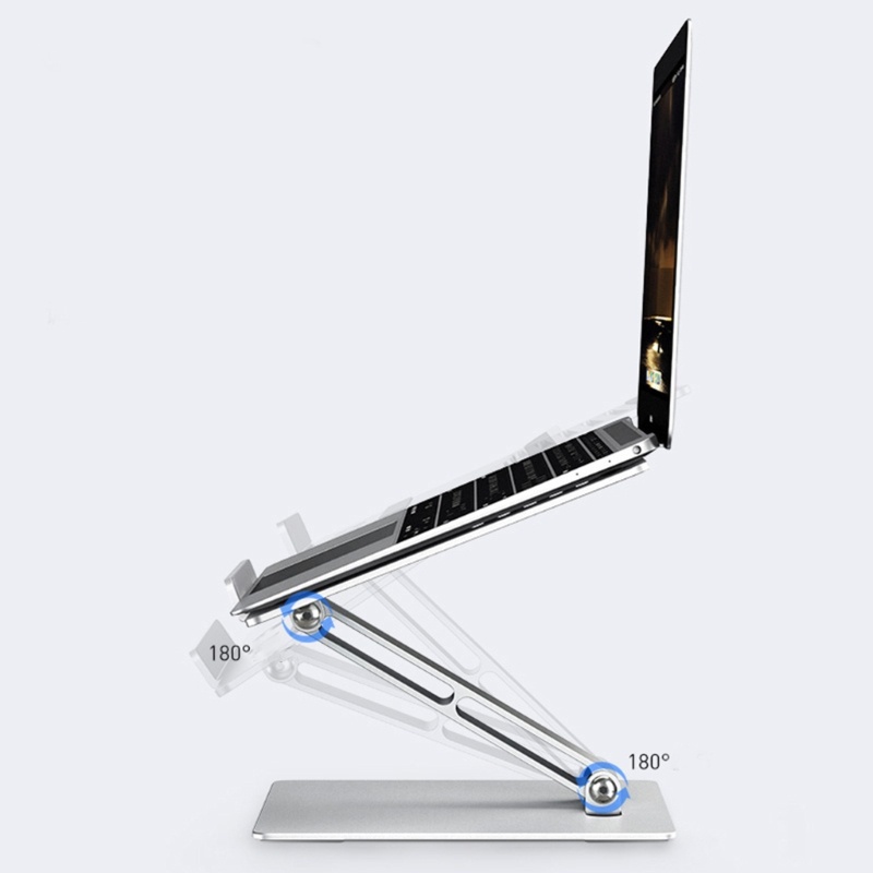 Zzz Stand Laptop Tinggi Adjustable Platform Riser Aluminium Ergonomis Untuk Thinkplus