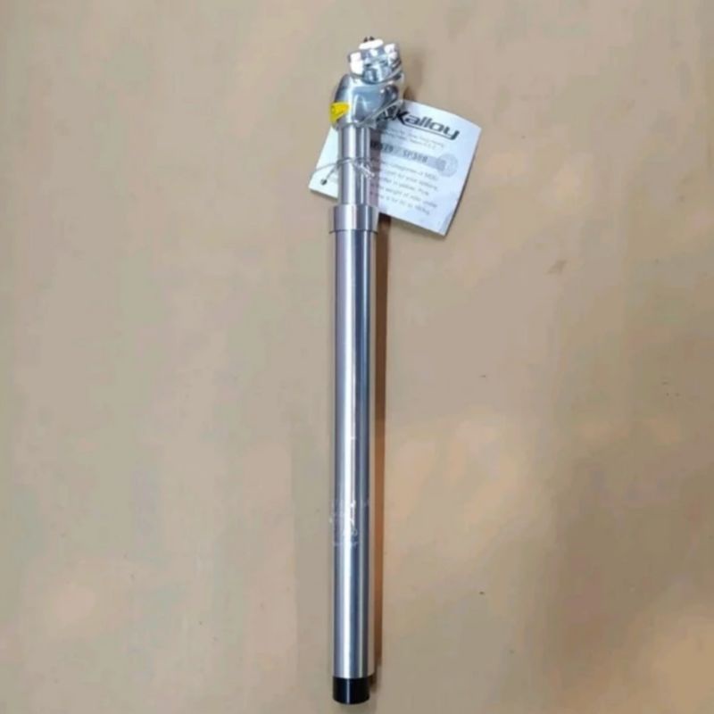 Seatpost tiang sadel kalloy 27.2 350mm alloy per suspensi sepeda mtb downhill touring silver