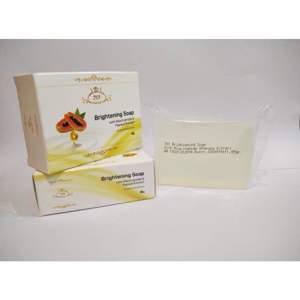 701 Sabun Pepaya / Papaya Brightening Soap with Niacinamide 85 gr / 85gr Original BPOM