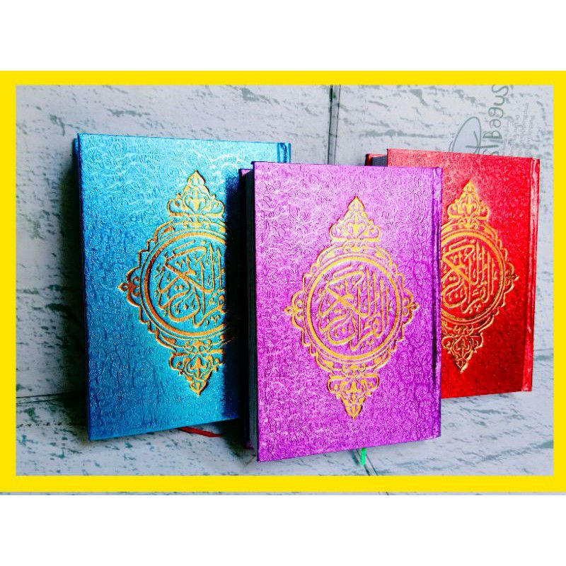 Al Quran Mini Saku Ukuran Kecil A7 Cover Emas Murah