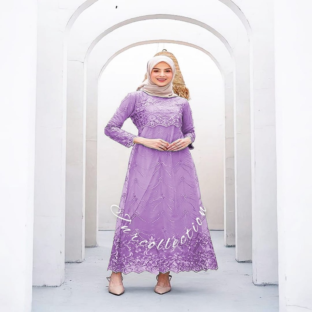 Gamis Brukat Terbaru Shafira Dress Kondangan L M XL XXL XXXL Gamis Fashion Gamis Remaja Gamis Abaya Gamis Seragam