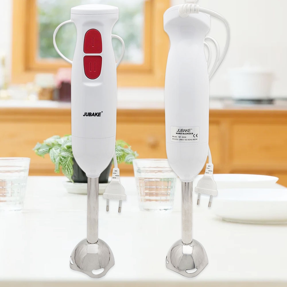 Hand Blender Multifungsi JUBAKE Blender Tangan Stainless Steel / Blender Tangan MPASI / Mixer Tangan Jus Otomatis - Pengaduk  2 Kecepatan NF8006