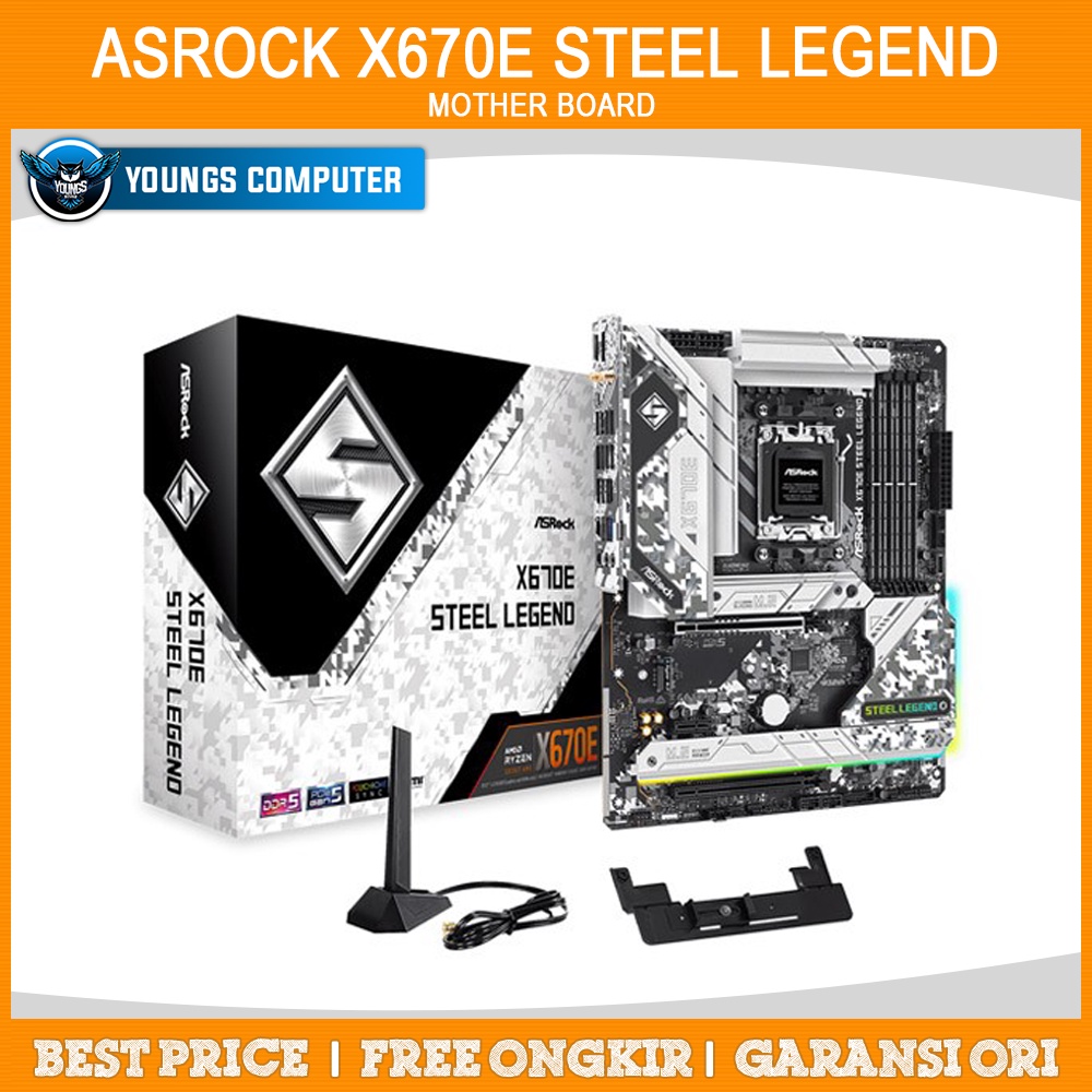 ASRock X670E Steel Legend | Motherboard AMD X670 DDR5 AM5 Ryzen 7000