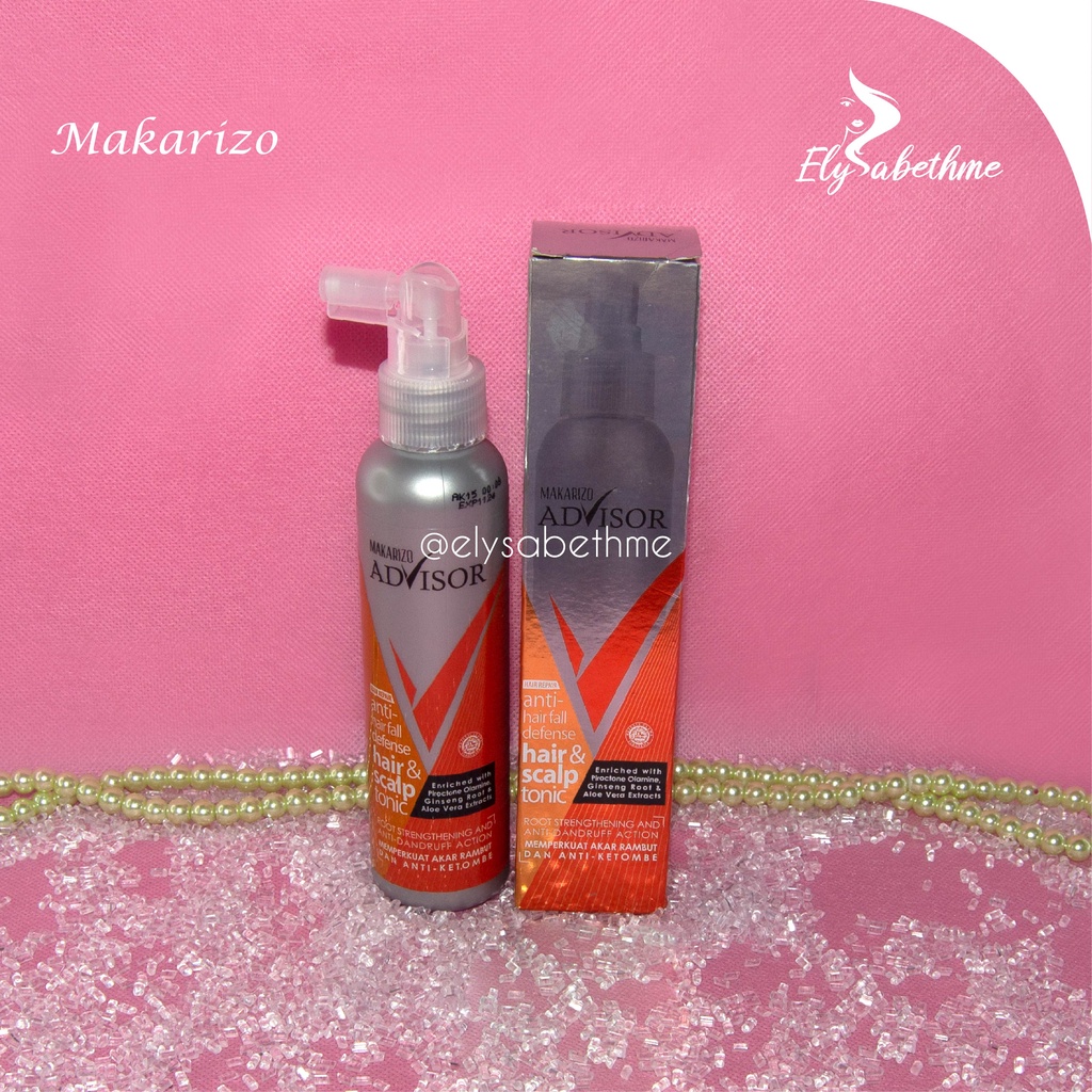 ✿ELYSABETHME✿ 【﻿ＭＡＫＡＲＩＺＯ】 Makarizo advisor hair scalp tonic menutrisi akar rambut anti rontok lepek