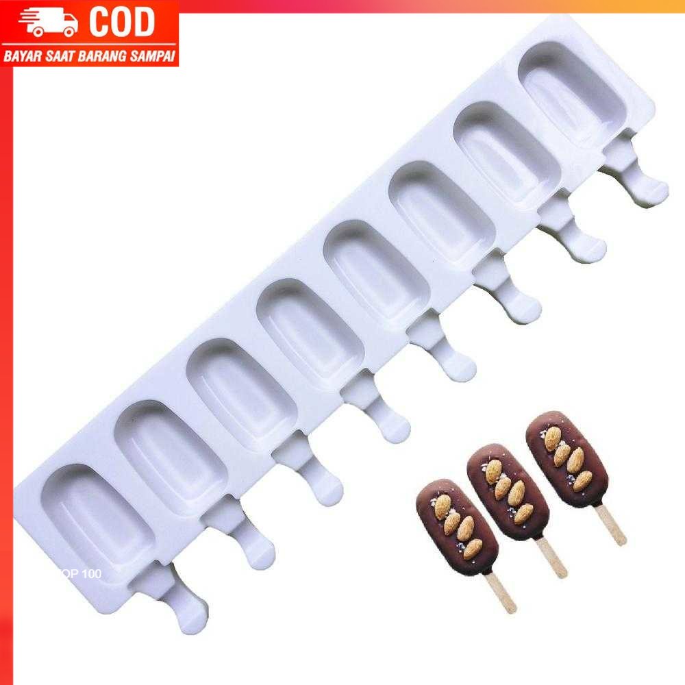 ( 100% BARANG ORI ) Allforhome Cetakan Es Krim 8 Hole with Popsicle Sticks - JS282