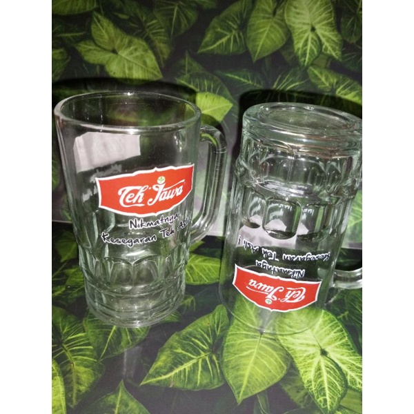 Gelas gagang es teh / gelas kaca besar