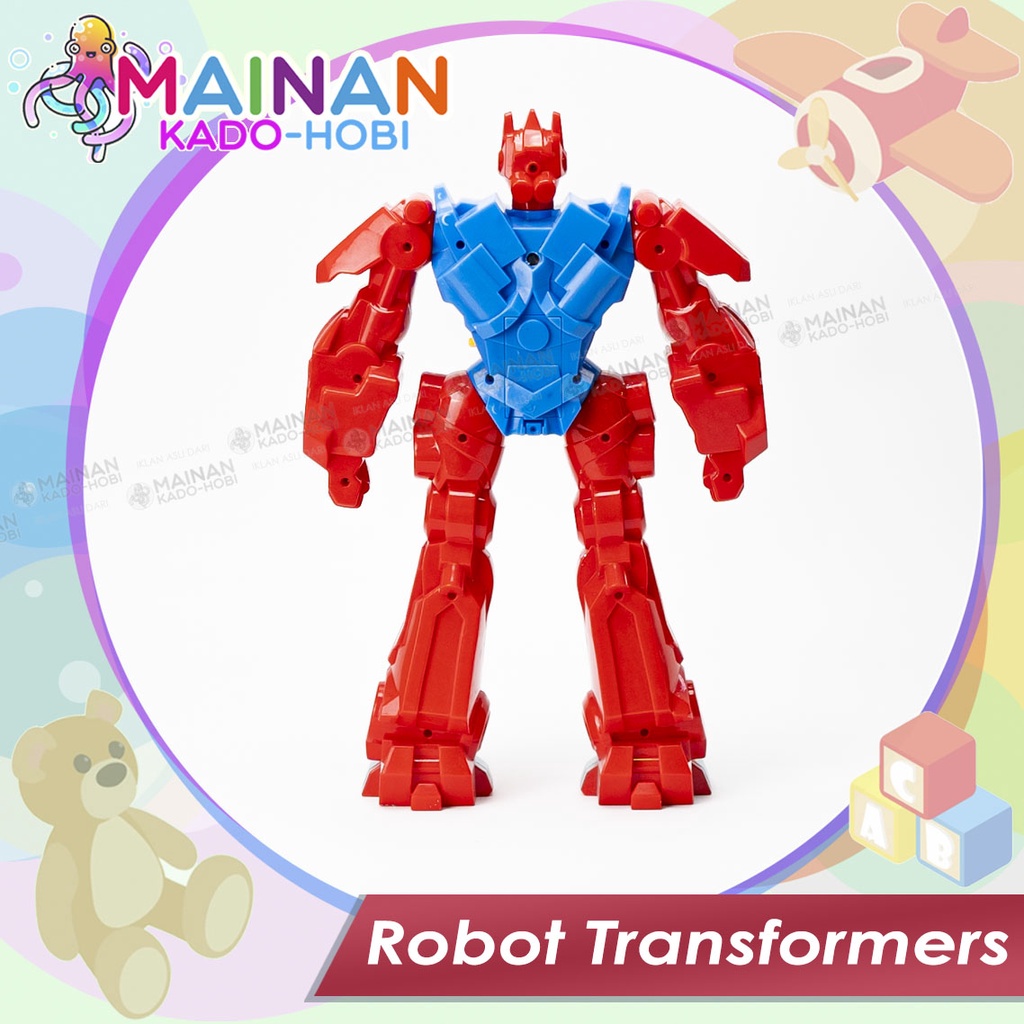 MAINAN ANAK MINIATUR ACTION FIGUR SUPERHERO ROBOT TRANSFORMER