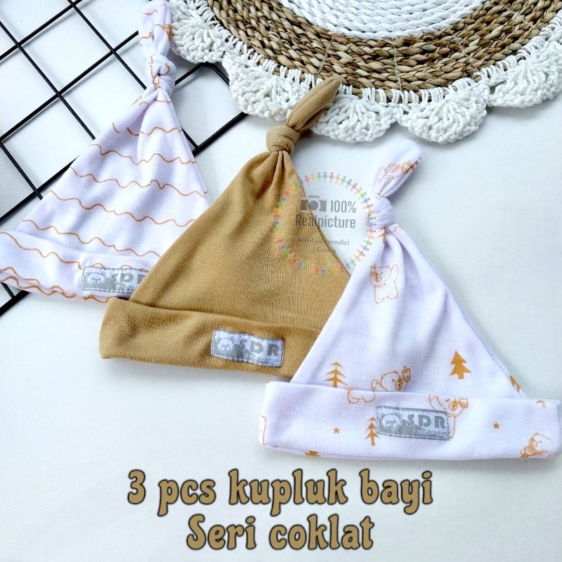 KUPLUK BAYI NEWBORN 0-3 BULAN SERI COKLAT