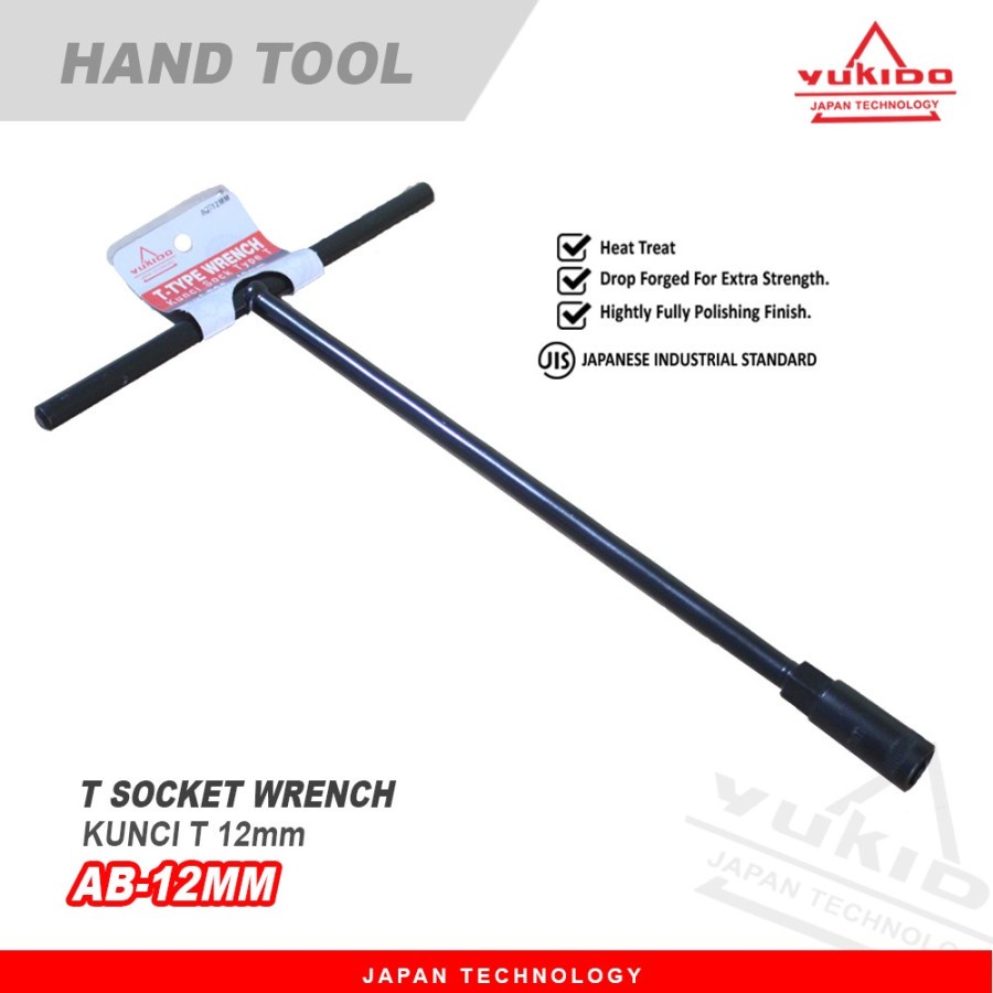 HOT PROMO CUCI GUDANG!!!Kunci Shock T hitam Vanadium Shocket Wrench 8-14mm Bahan Kuat Anti Karat - 6532 8-14 mm yukido BISA COD