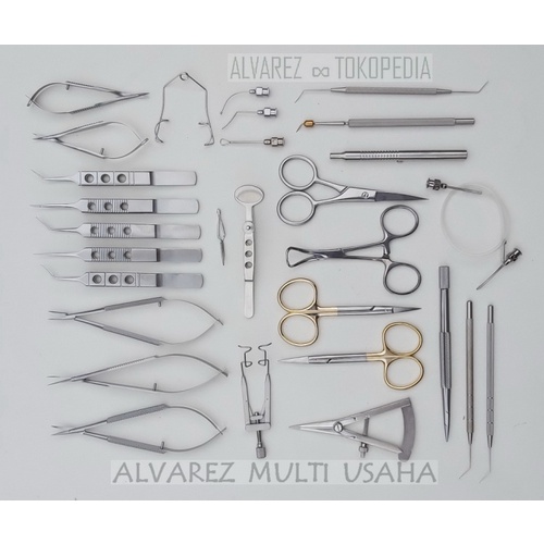 Opthalmic Instrument Set Katarak, Vitrectomy, Strabismus, Intraocular Lens, Cataract Sets, Set Bedah