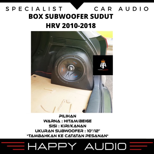 BOX SUDUT Subwoofer Pasif MOBIL HRV 2010-2018 High Quality
