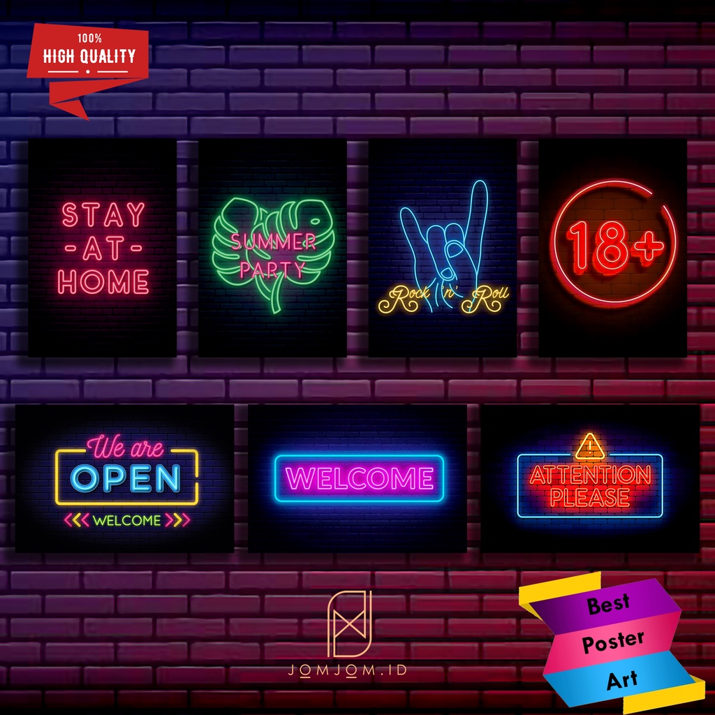 Poster Kayu neon Hiasan dinding kamar tidur  Dekorasi dinding Kamar gamer text neon room gamers Post