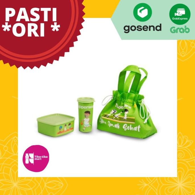 tupperware mickey mouse lunch set kotak bekal anak Minnie mouse lunch