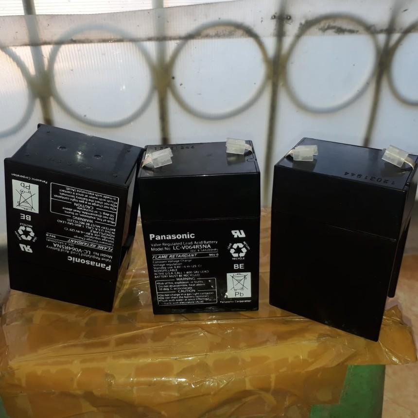 ⇹ Aki Kering Dry Accu 6V 6volt 4,5Ah Baterai Battery Mainan Emergency Lampu ৲