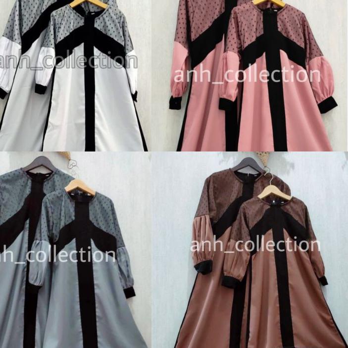 ➠ Abaya Alana couple ibu dan anak dress busana muslim gamis ㊚
