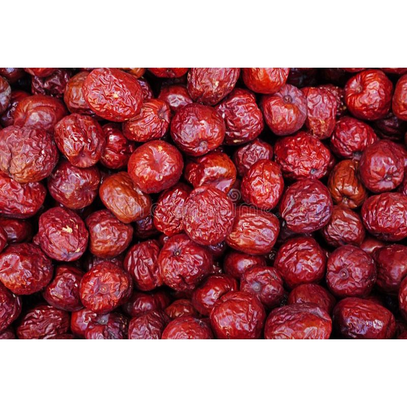 Ang Cho (50 Gram)/ Angco / Buah Jujube / Ziziphus jujuba / Kurma Merah / Kurma Cina / (红枣) hóng zǎo