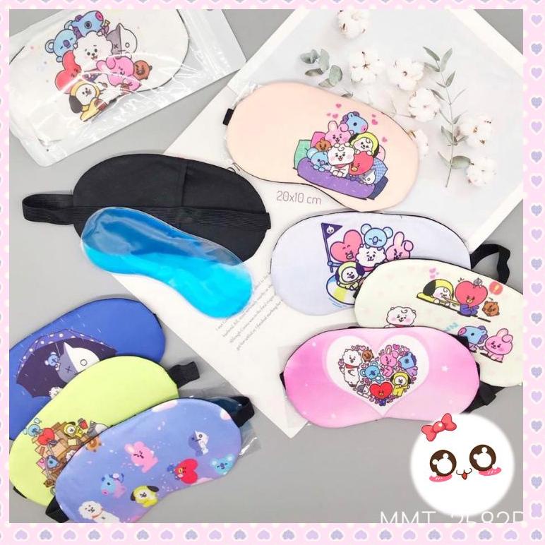 (B-V4V)(♫♪) [GEL BTS] Penutup Mata Tidur BTS Free Gel kekinian