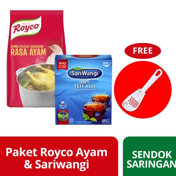 

Paket Royco & Sariwangi Free Sendok Saringan
