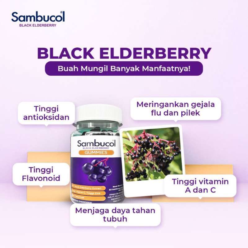 Sambucol Black Elderberry 50 gummies