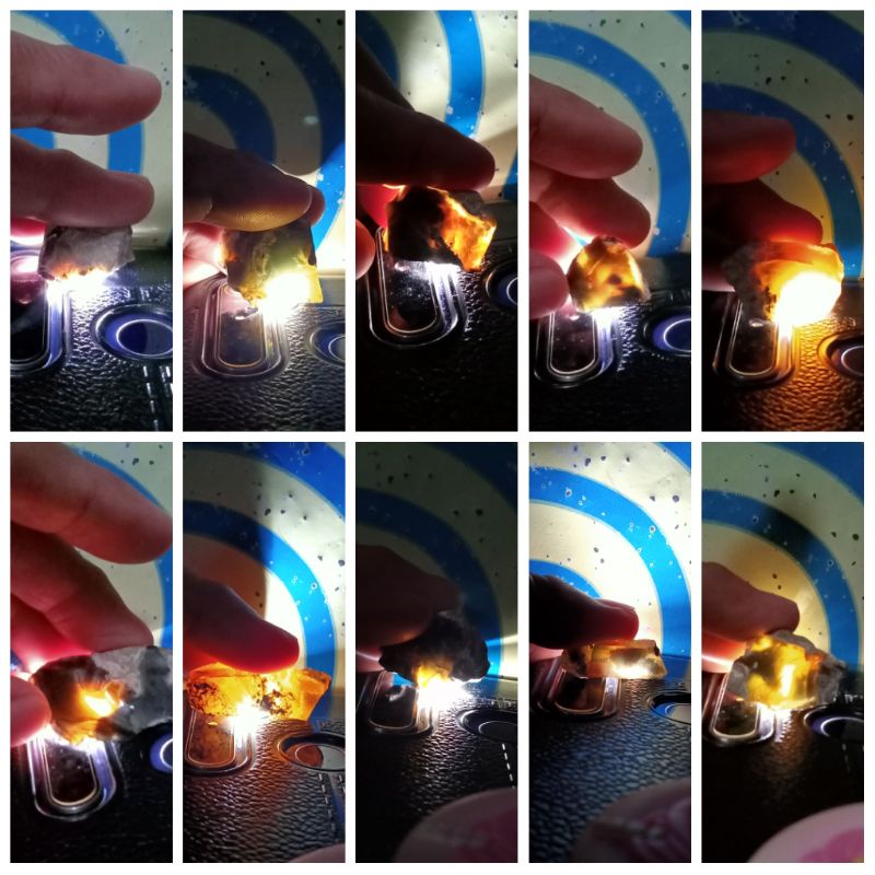 ✅ 10 pcs Permata Fire Opal Wonogiri / Barjad Api ( Rough Natural - bukan bacan obi giok idocrase lum
