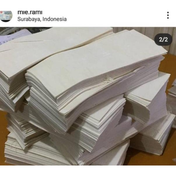

(T4)T♫♪) Kulit Samosa 8x28cm 1kg ( Isi Kurang Lebih 60-70 Lembar) siap dikirim