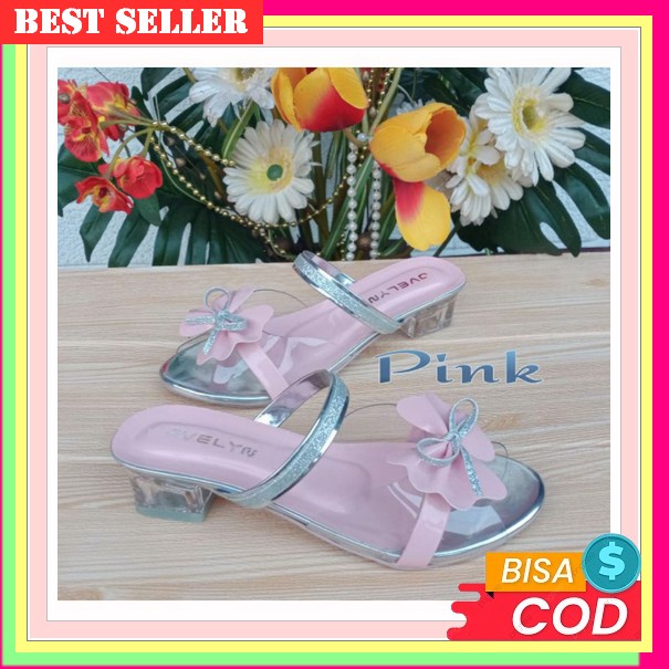 ◘Sandal Anak Perempuan Musim Panas Bersih Merah 2022 Mode Baru Sepatu Putri Anak Perempuan Berusia 1