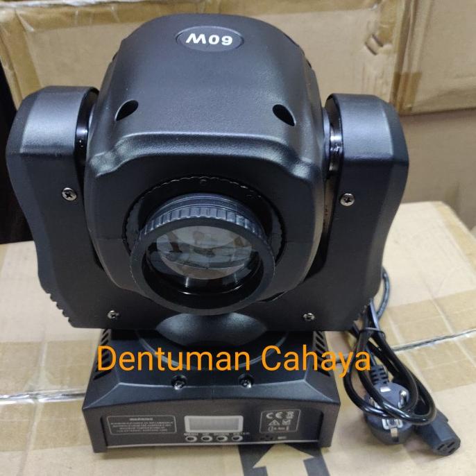 Harga Promo Mini Moving Head Beam Gobo 60w Lampu panggung studio Cafe