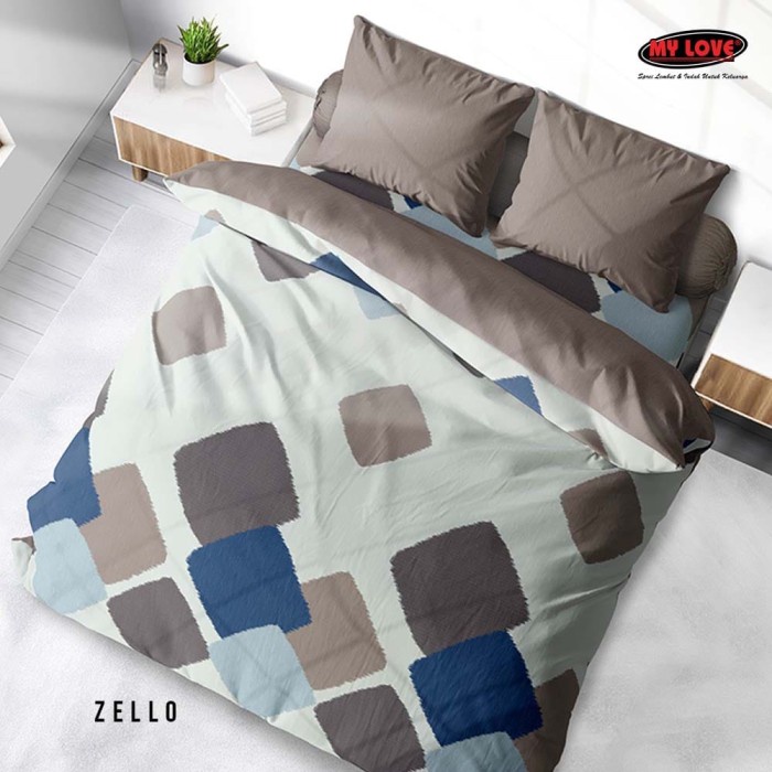 My Love - Bedcover Set King T30 Terlaris Zello 180x200x30 cm {Property Off Liliy Grosir Sprei