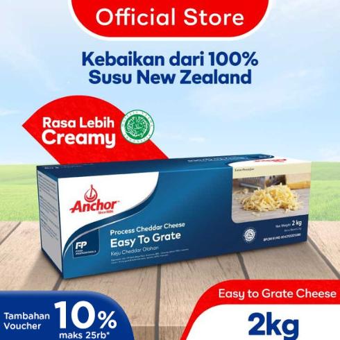 

Anchor Keju Cheddar Olahan 2kg